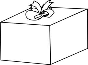 297x219 Gift With Bow Clip Art