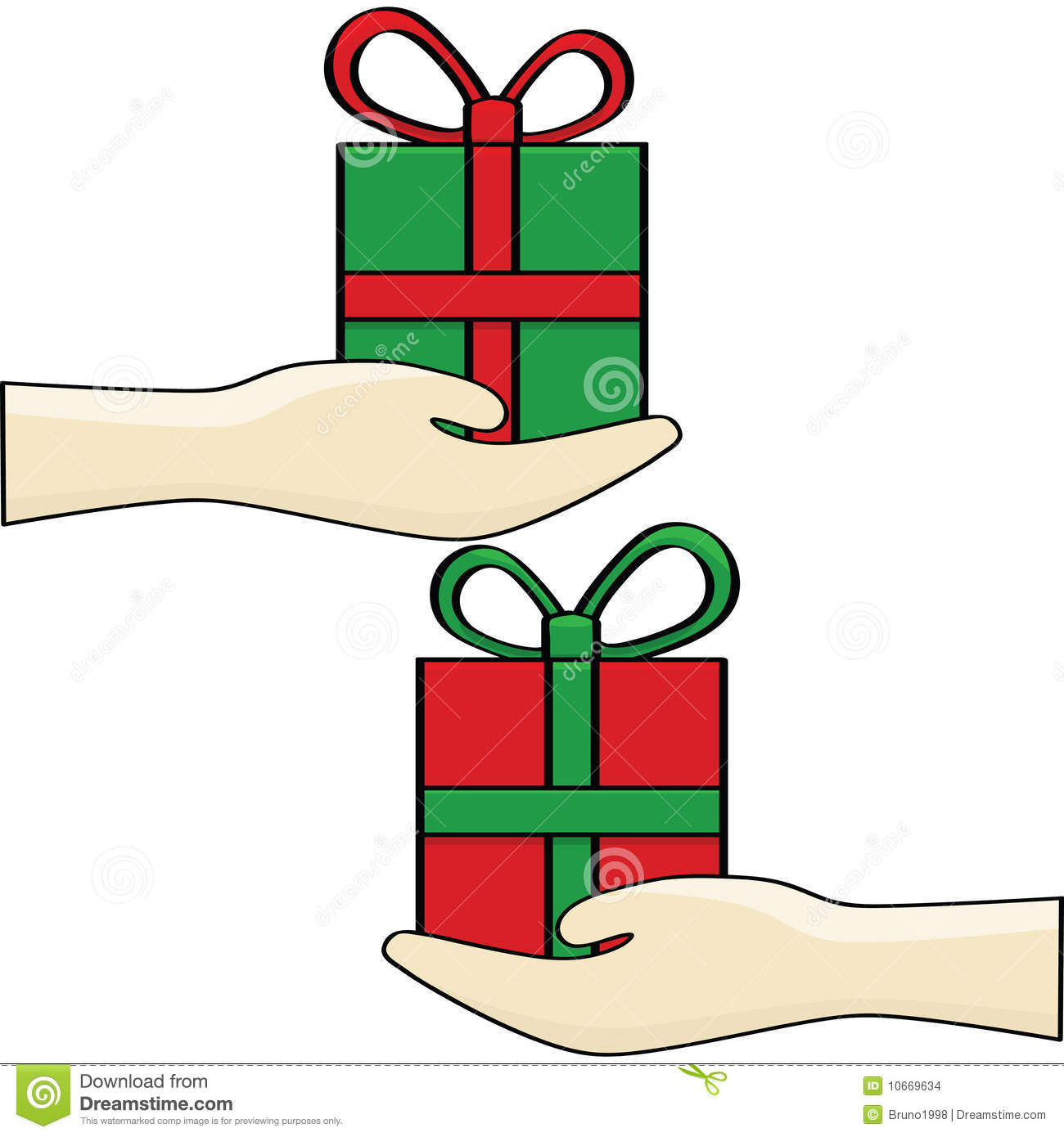 1300x1390 Free Christmas Gift Exchange Clip Art