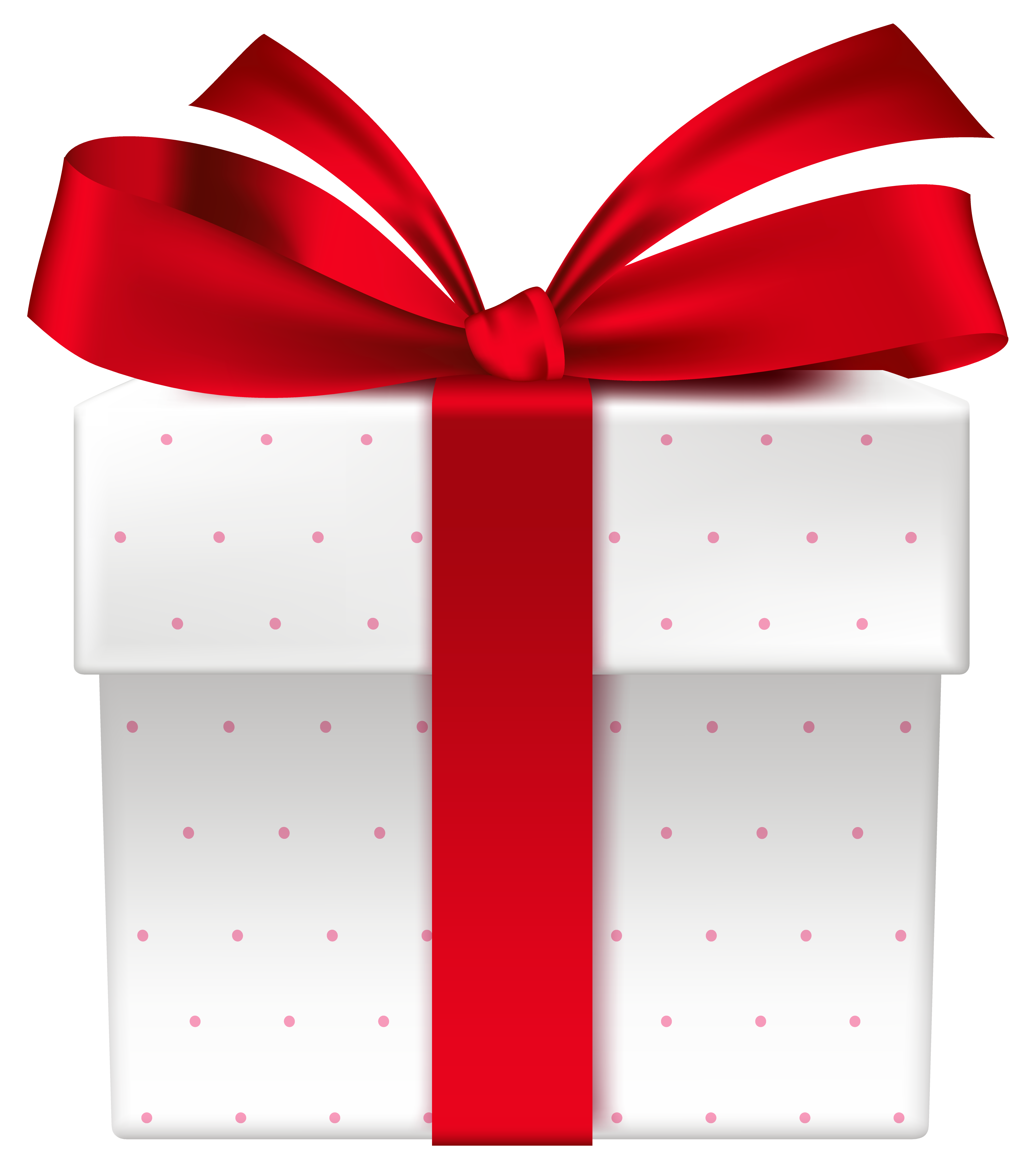 4192x4789 White Gift Box With Red Bow Png Clipart Pictureu200b Gallery