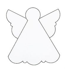 236x236 Angel Outline Christmas Stencils Template Merry Christmas