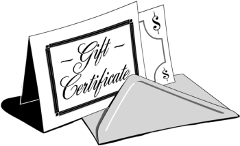 350x214 Gift Certificate Clipart