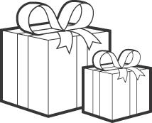 214x173 Open Presents Clipart