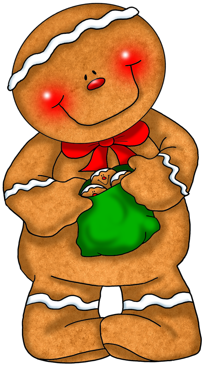 721x1280 Transparent Gingerbread With Green Bag Png Clipartu200b Gallery