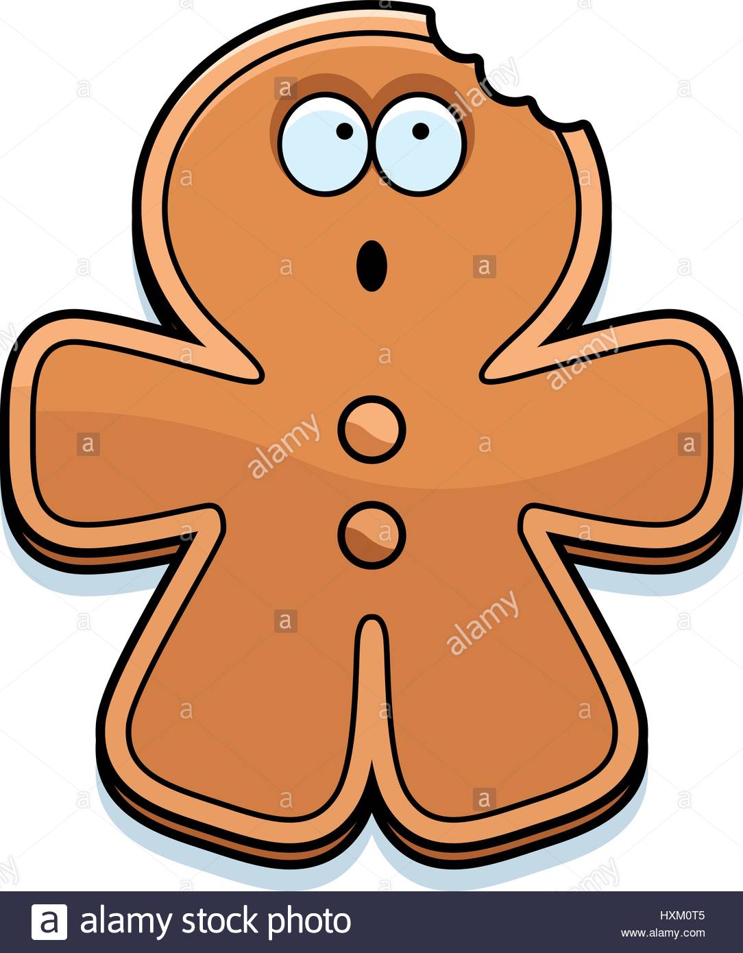 1084x1390 A Cartoon Illustration Of A Gingerbread Man With A Bite Taken Out