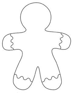 236x305 Best Gingerbread Man Template Ideas Gingerbread