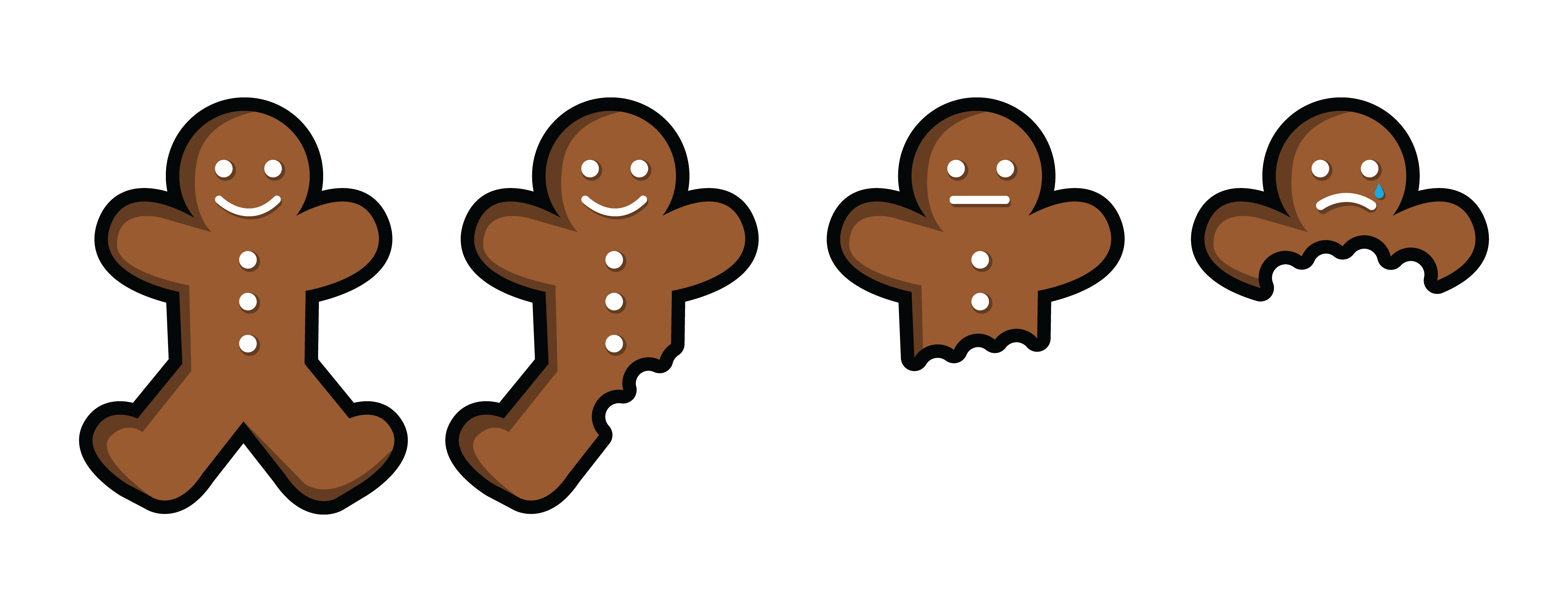 6400x2500 Gingerbread Clipart Eaten