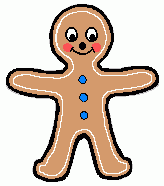 164x186 Gingerbread Man Clip Art
