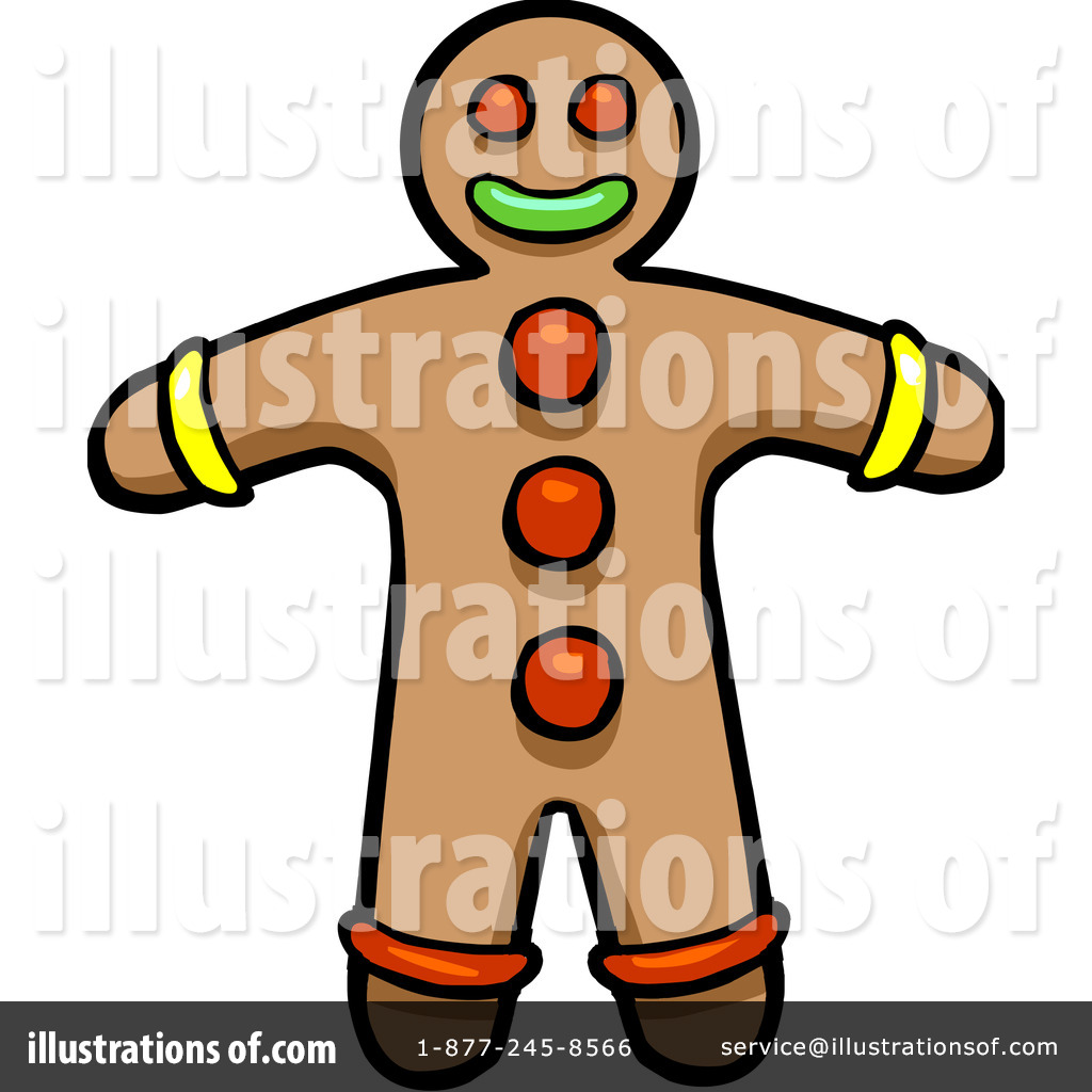 1024x1024 Gingerbread Man Clipart