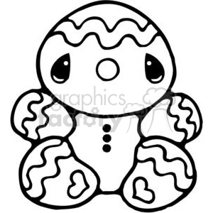 300x300 Royalty Free Gingerbread Man 380161 Vector Clip Art Image