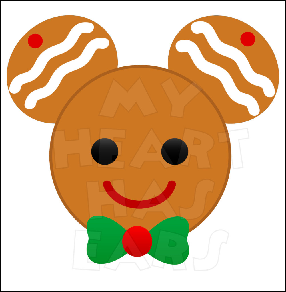 1001x1024 Christmas Mickey Ears Clipart