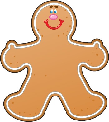 350x392 Top 61 Gingerbread Man Clip Art