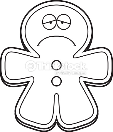 385x450 Gingerbread Clipart Sad