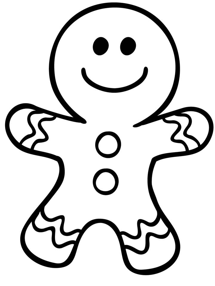 Gingerbread Clipart Black And White | Free download on ClipArtMag