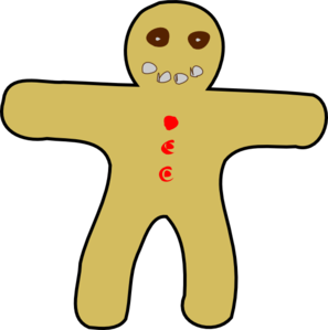 297x299 Gingerbread Man Clip Art Free Free Clipart Images 3 Image 2