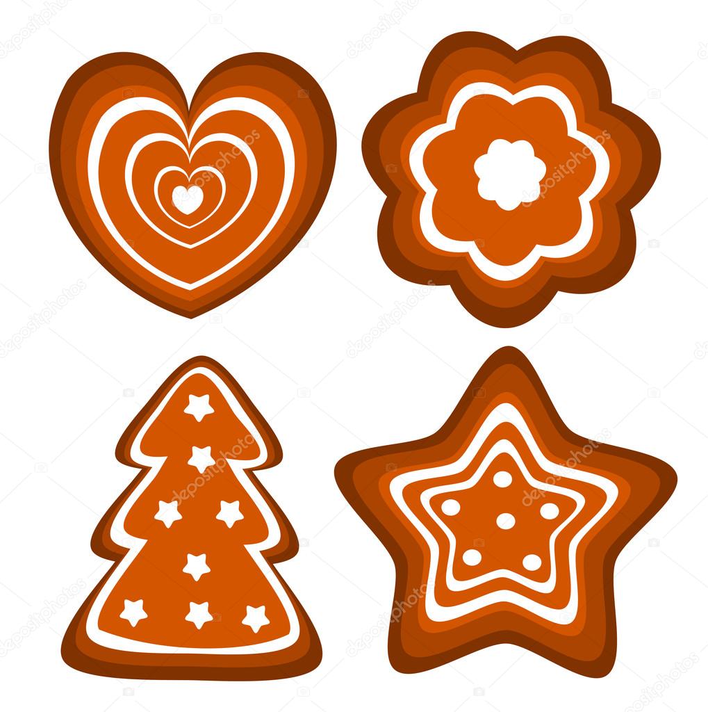 1019x1024 Gingerbread Cookies Vector Stock Vector Studiobarcelona