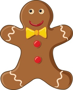 241x300 Clipart Gingerbread Man
