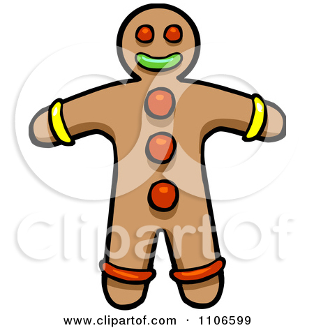 450x470 Gingerbread Girl Cookie Clipart