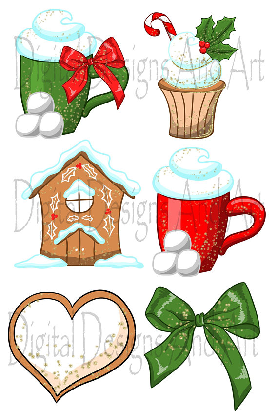 570x842 Christmas Cookies Gingerbread House Christmas Clipart