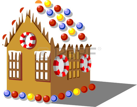450x351 Gingerbread House Color 01 Royalty Free Cliparts, Vectors,