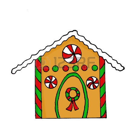 450x414 3,175 Gingerbread House Stock Illustrations, Cliparts And Royalty