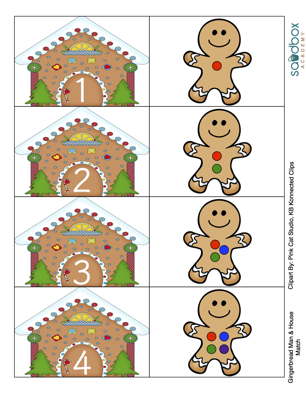1275x1650 Gingerbread Man Amp House Number Match Sandbox Academy