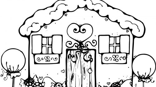 500x280 Colouring Pages Of Houses Best Of Gingerbread House Coloring Pages