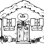 150x150 Gingerbread House Coloring Pages Coloring Pages For Kids