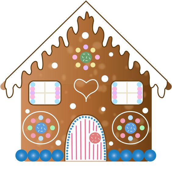 564x555 Gingerbread House Clipart