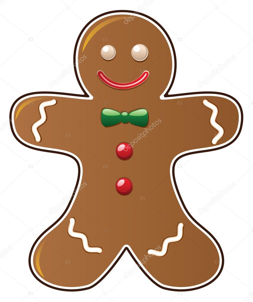 856x1023 Gingerbread Cookie Stock Vector Dmstudio