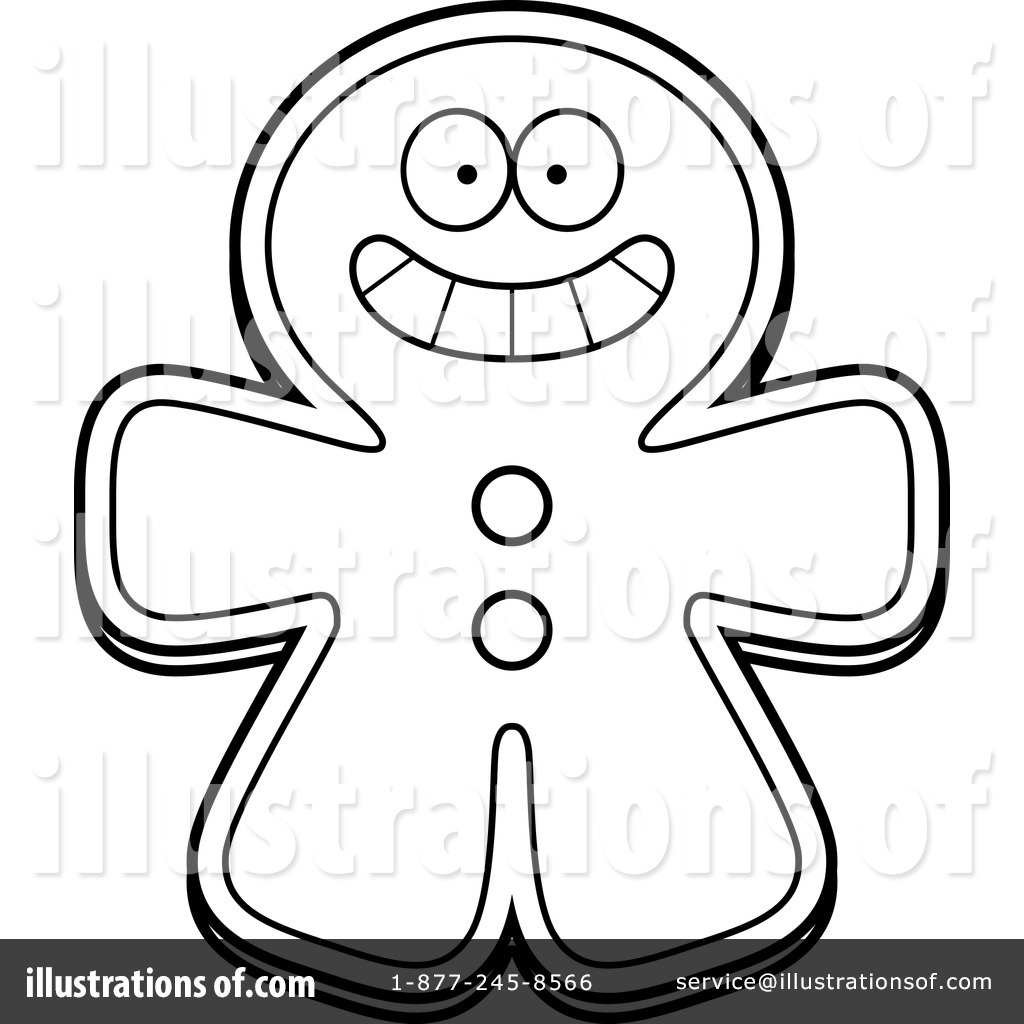 1024x1024 Gingerbread Man Clipart
