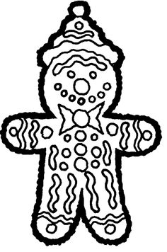 236x356 Giant Shrek Gingerbread Man Coloring Page Christmas