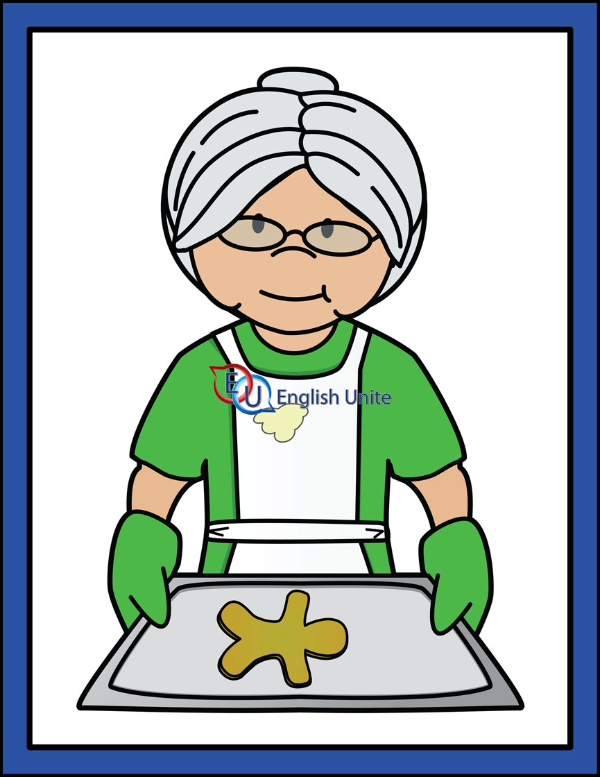 865x1120 Baking Clipart Old Lady