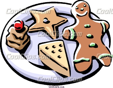 375x291 Plate Of Christmas Cookie Clip Art Clipart Panda