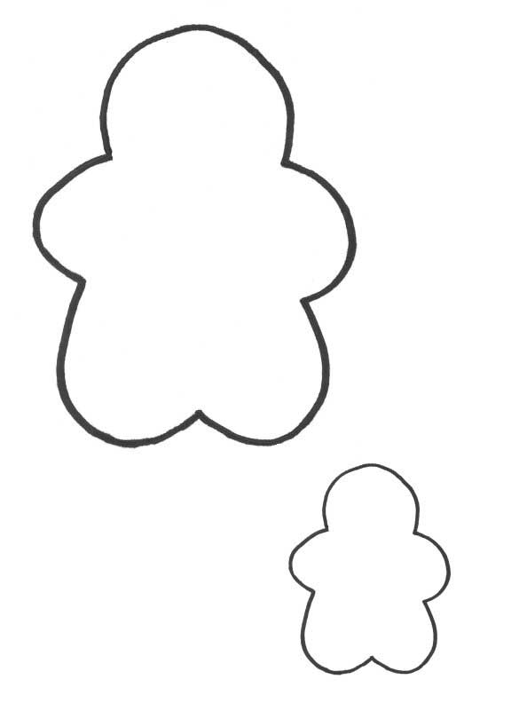 576x792 Gingerbread Man Coloring Pages