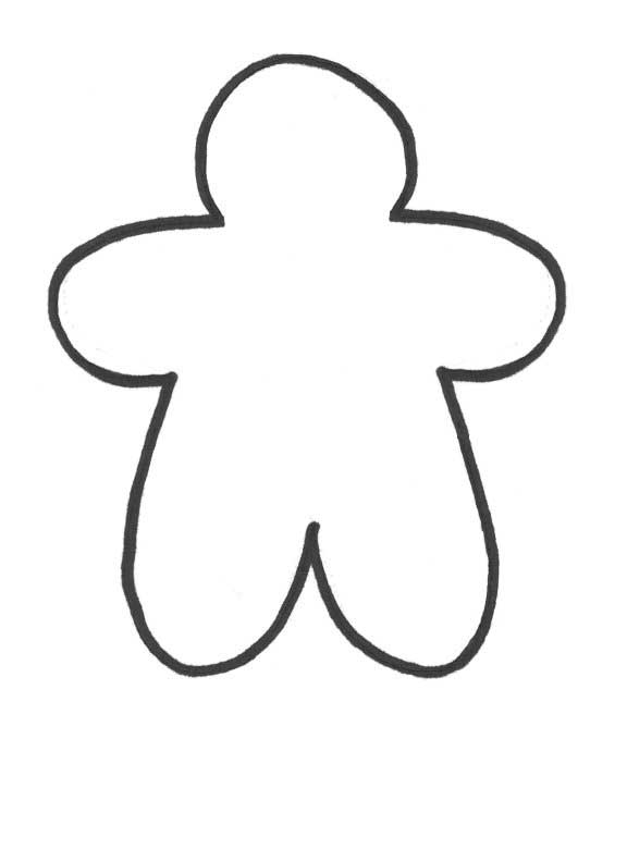 576x792 Gingerbread Man Coloring Pages