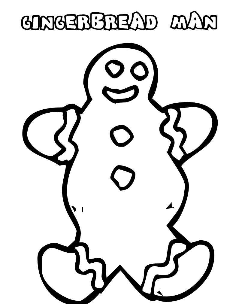816x1012 Gingerbread Man Coloring Pages Download Allmadecine Weddings