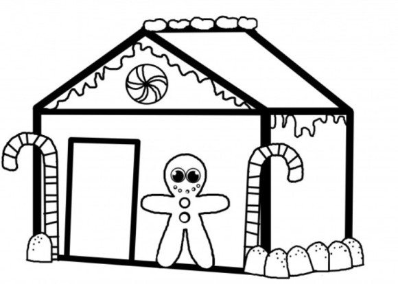 580x414 Gingerbread Man Coloring Pages For Christmas Christmas Coloring