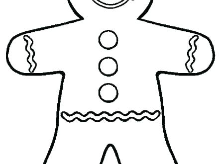 440x330 Gingerbread Man Coloring Pages