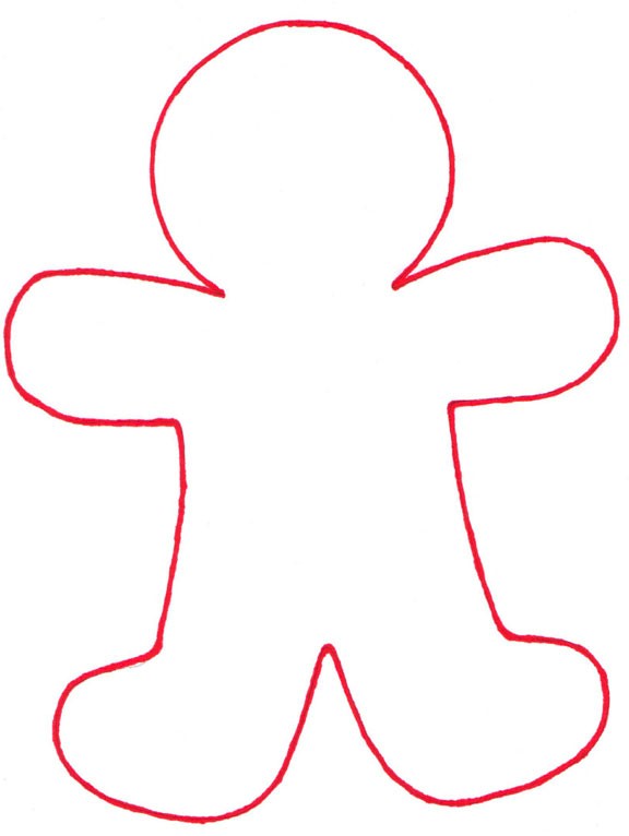 576x766 Foam Gingerbread Man