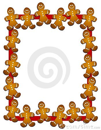 350x450 Gingerbread Man Border For Christmas Fun For Christmas