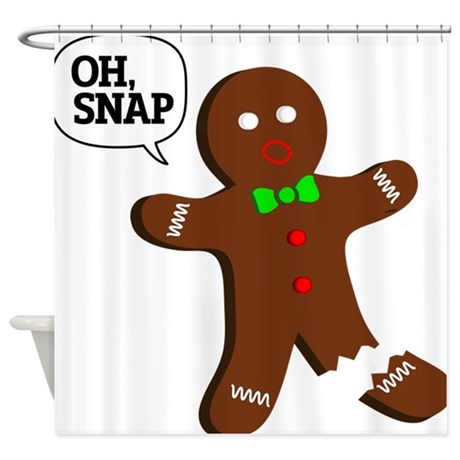 460x460 Gingerbread Man Shower Curtains Cafepress