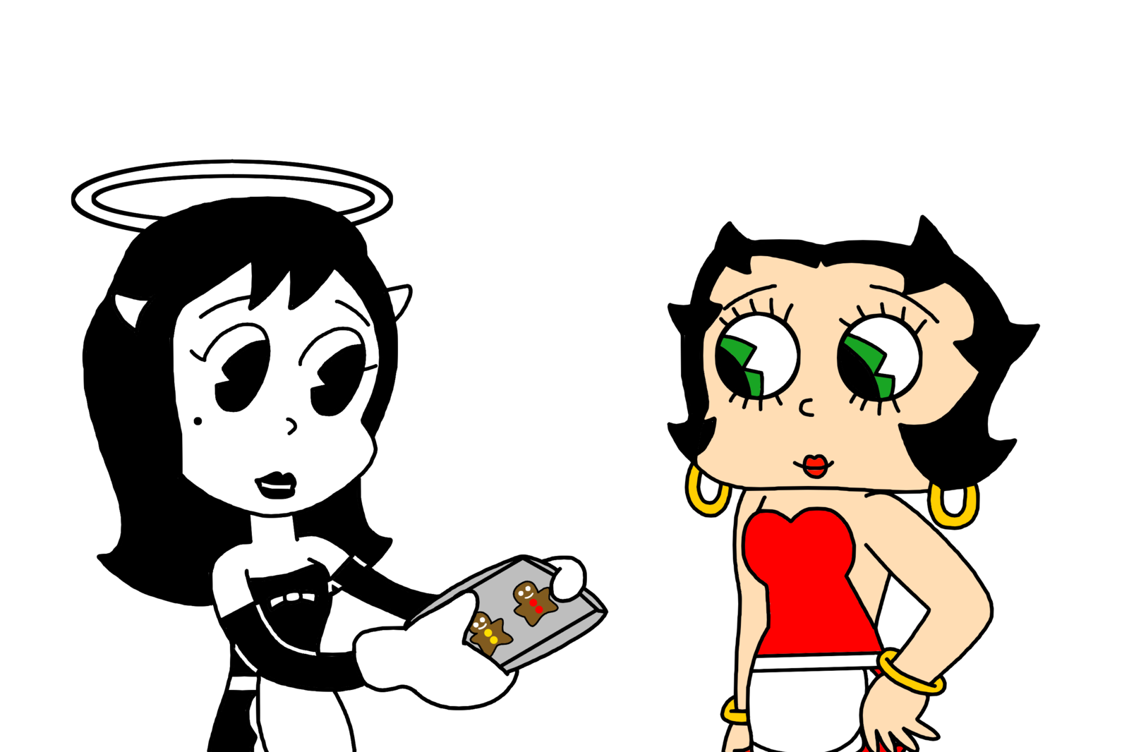 1600x1066 Betty And Alice After Making Gingerbread Men By Marcospower1996