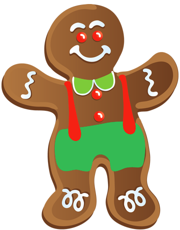 360x459 Biscuit Clipart Gingerbread Man