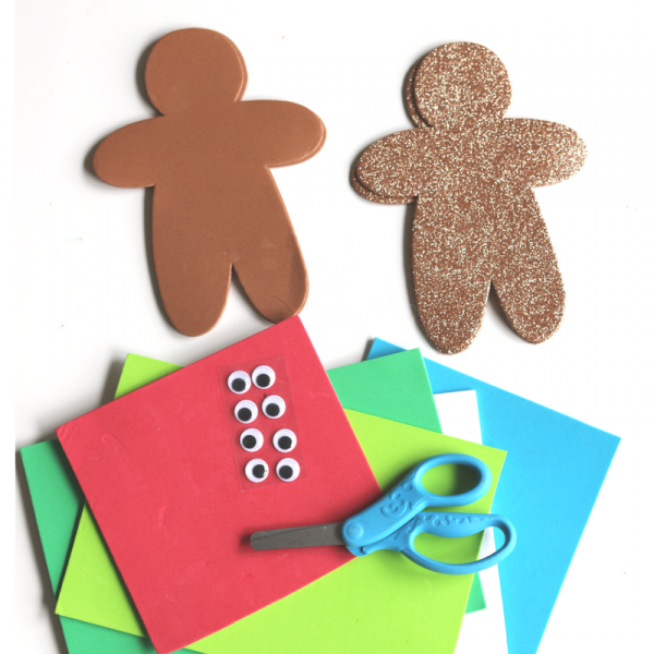 600x600 No Glue Gingerbread Man Craft