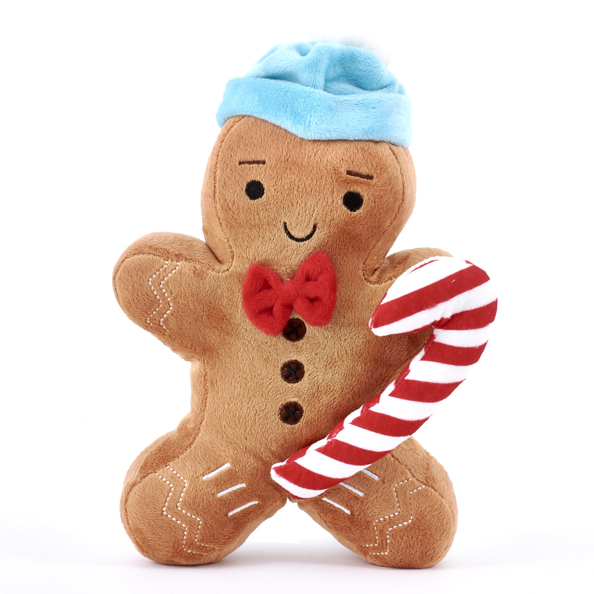 1200x1200 Gingerbread Man Soft Toy Blue Hat Card Factory
