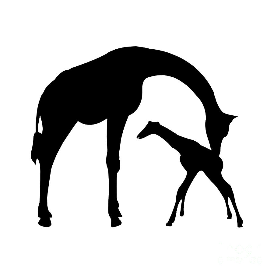 Giraffe Black And White | Free download on ClipArtMag