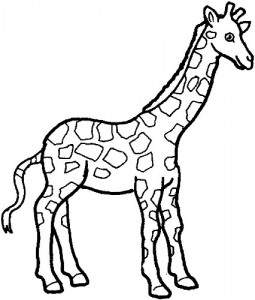 255x300 Giraffe Clip Art Outline Clipart Panda