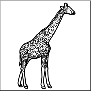 Giraffe Clipart Black And White | Free download on ClipArtMag