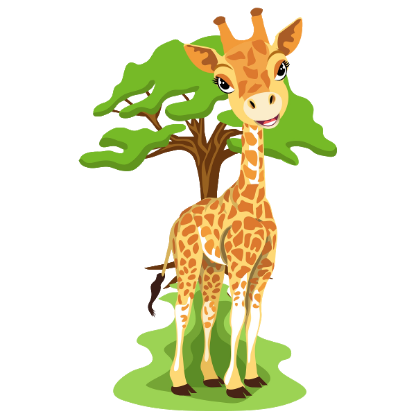600x600 Giraffe Clip Art