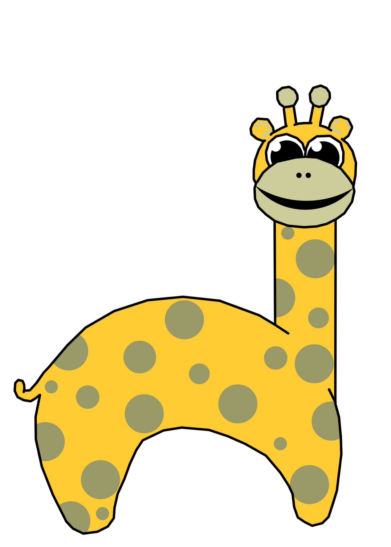 1371x1920 Giraffe Clip Art Free Stock Photo